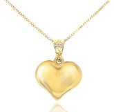 תליון לב זהב- GOLDEN HEART